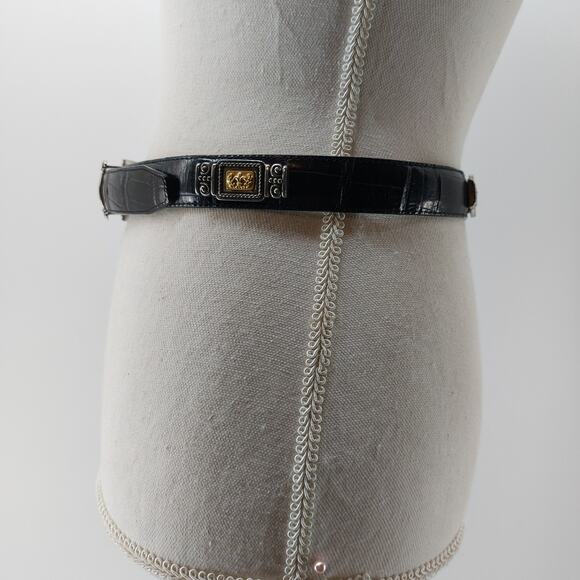 Brighton Vintage Museum Collection Black Leather Decorative Coins M - Picture 8 of 13